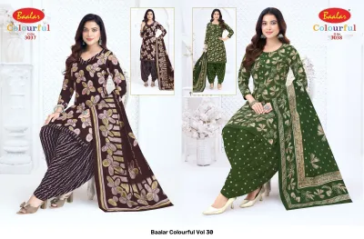 Baalar Colourful Vol 30 — Karachi Pattern Dress, Baalar wholesale from Surat — view 10