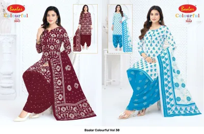 Baalar Colourful Vol 30 — Karachi Pattern Dress, Baalar wholesale from Surat — view 13