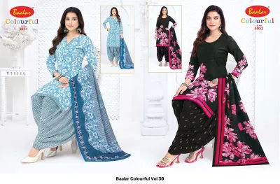 Baalar Colourful Vol 30 — Karachi Pattern Dress, Baalar wholesale from Surat — view 17