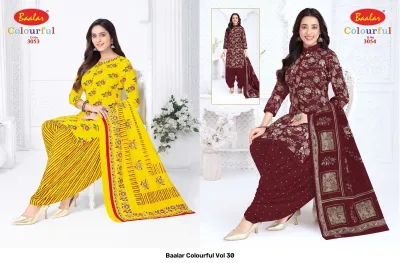 Baalar Colourful Vol 30 — Karachi Pattern Dress, Baalar wholesale from Surat — view 18