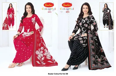 Baalar Colourful Vol 30 — Karachi Pattern Dress, Baalar wholesale from Surat — view 2