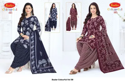 Baalar Colourful Vol 30 — Karachi Pattern Dress, Baalar wholesale from Surat — view 22