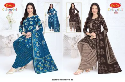 Baalar Colourful Vol 30 — Karachi Pattern Dress, Baalar wholesale from Surat — view 4