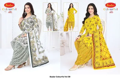 Baalar Colourful Vol 30 — Karachi Pattern Dress, Baalar wholesale from Surat — view 5