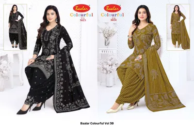 Baalar Colourful Vol 30 — Karachi Pattern Dress, Baalar wholesale from Surat — view 6