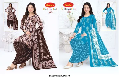 Baalar Colourful Vol 30 — Karachi Pattern Dress, Baalar wholesale from Surat — view 7