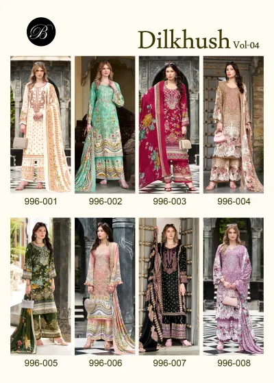 Belliza Dilkhush Vol 4 — Semi Stitched Suits, Belliza Designer Studio wholesale from Surat — view 10