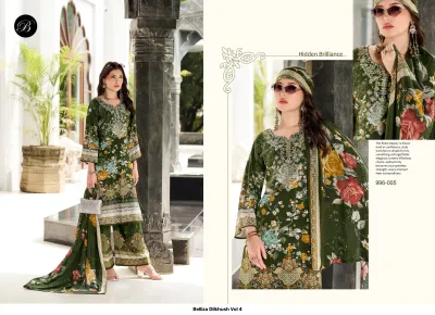 Belliza Dilkhush Vol 4 — Semi Stitched Suits, Belliza Designer Studio wholesale from Surat — view 5