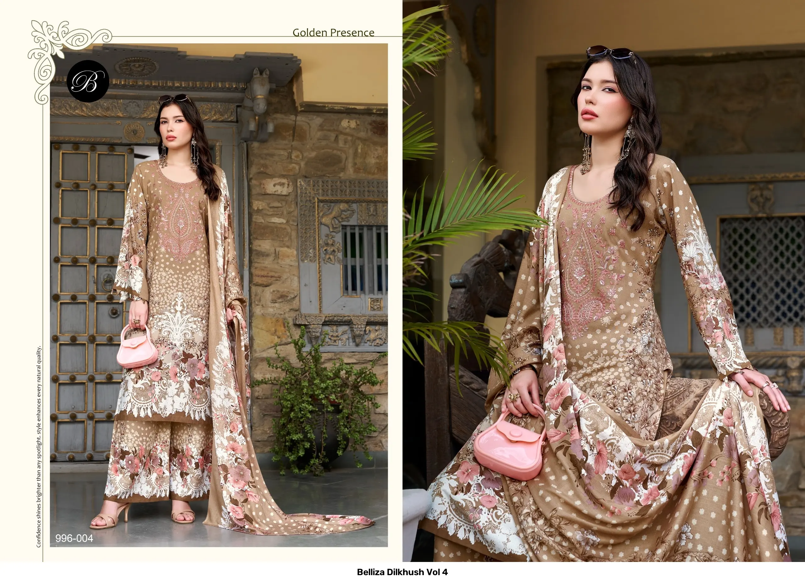 Belliza Dilkhush Vol 4 — Semi Stitched Suits, Belliza Designer Studio wholesale from Surat - Gallery Image 7