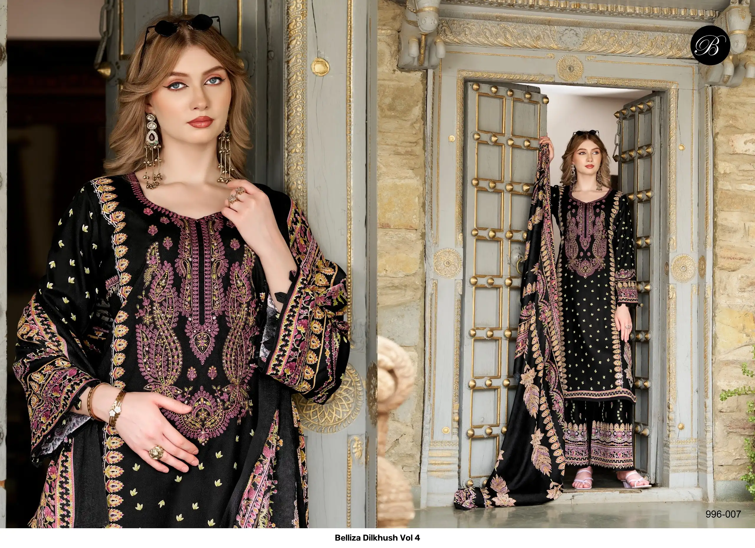 Belliza Dilkhush Vol 4 — Semi Stitched Suits, Belliza Designer Studio wholesale from Surat - Gallery Image 8