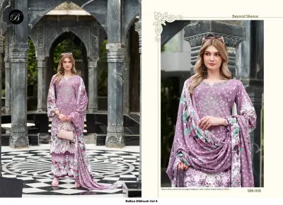 Belliza Dilkhush Vol 4 — Semi Stitched Suits, Belliza Designer Studio wholesale from Surat — view 9