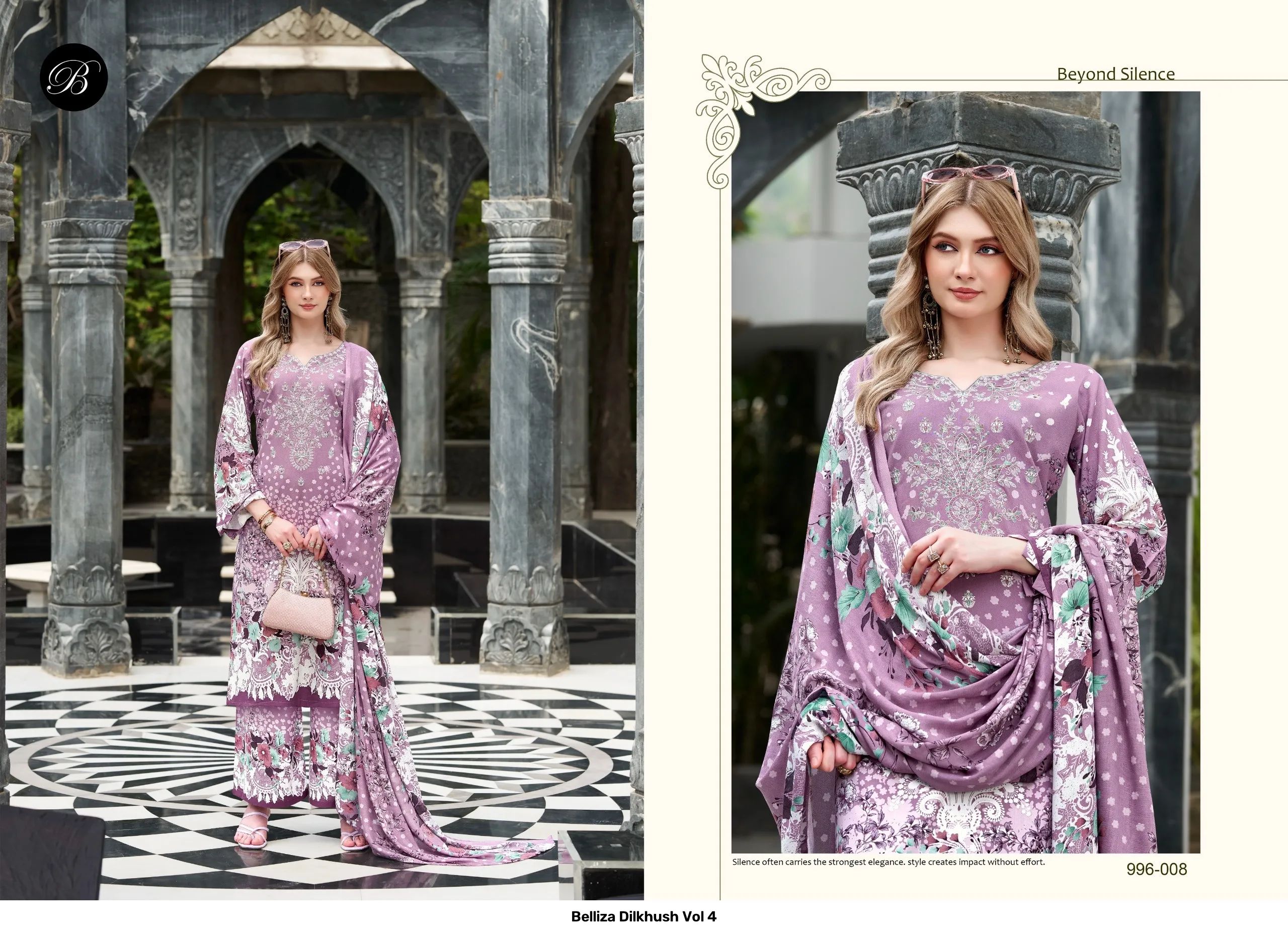 Belliza Dilkhush Vol 4 — Semi Stitched Suits, Belliza Designer Studio wholesale from Surat - Gallery Image 9