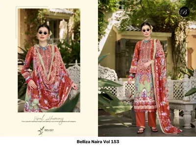 Belliza Naira Vol 153 — Semi Stitched Suits, Belliza Designer Studio wholesale from Surat — view 10