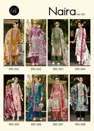 Belliza Naira Vol 153 — Semi Stitched Suits, Belliza Designer Studio wholesale from Surat — view 11