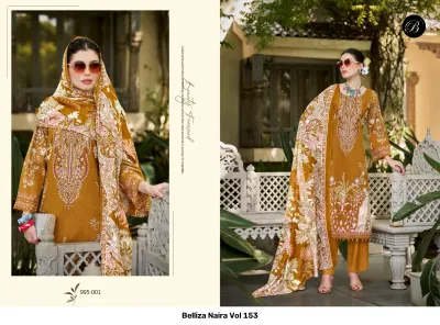 Belliza Naira Vol 153 — Semi Stitched Suits, Belliza Designer Studio wholesale from Surat — view 3