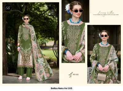 Belliza Naira Vol 153 — Semi Stitched Suits, Belliza Designer Studio wholesale from Surat — view 9