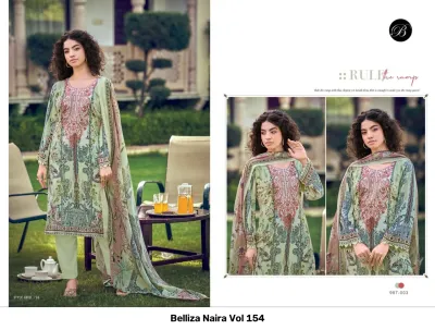 Belliza Naira Vol 154 — Semi Stitched Suits, Belliza Designer Studio wholesale from Surat — view 2