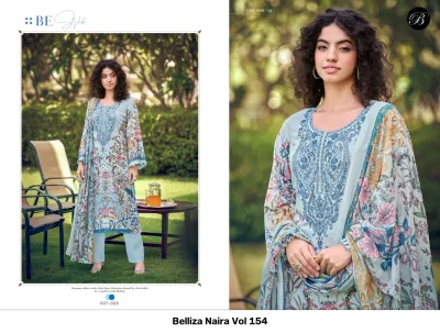 Belliza Naira Vol 154 — Semi Stitched Suits, Belliza Designer Studio wholesale from Surat — view 6