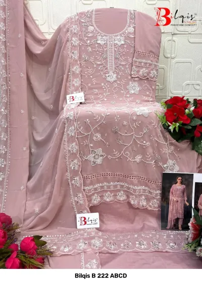 Bilqis B 222 ABCD — Pakistani Suits, Bilqis wholesale from Surat — view 3