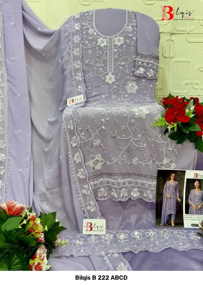 Bilqis B 222 ABCD — Pakistani Suits, Bilqis wholesale from Surat — view 4