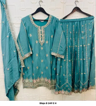 Bilqis B 249 E H — Pakistani Readymade Suits, Bilqis wholesale from Surat — view 2