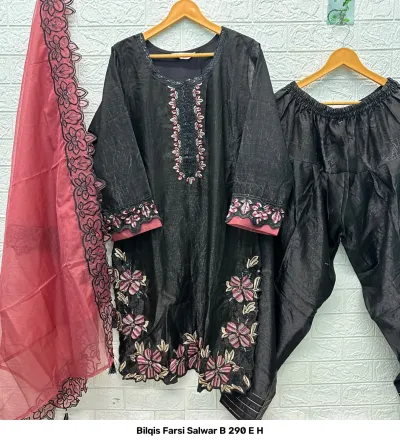 Bilqis Farsi Salwar B 290 E H — Pakistani Readymade Suits, Bilqis wholesale from Surat — view 2