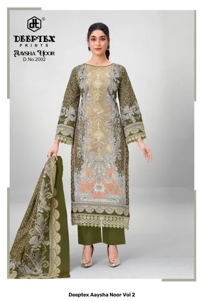 Deeptex Aaysha Noor Vol 2 — Unstitched Dress Materials, Deeptex Prints wholesale from Surat — view 3