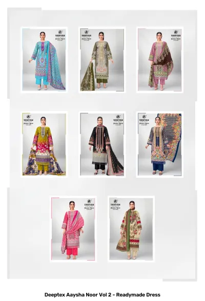 Deeptex Aaysha Noor Vol 2 - Readymade Dress — Stitched Suits, Deeptex Prints wholesale from Surat — view 10