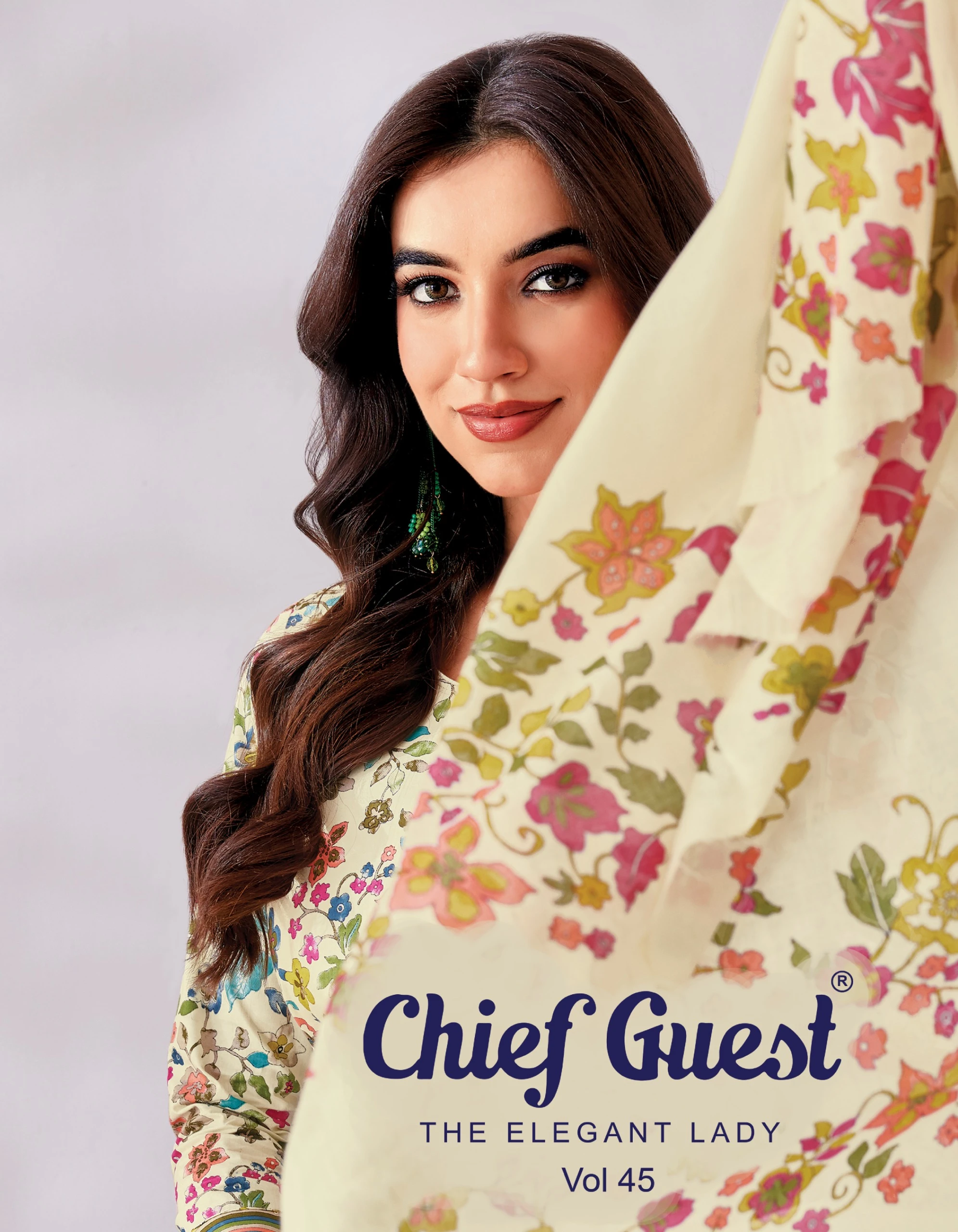 Deeptex Chief Guest Vol 45 — Heavy Cotton Printed, Unstitched Dress Materials, Deeptex Prints wholesale from Surat — view 1