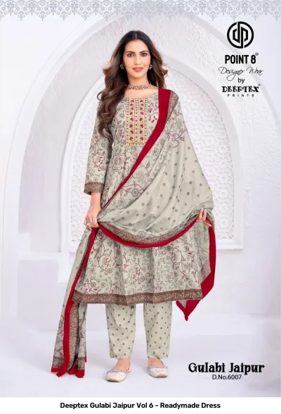 Deeptex Gulabi Jaipur Vol 6 - Readymade Dress — Stitched Suits, Deeptex Prints wholesale from Surat — view 3