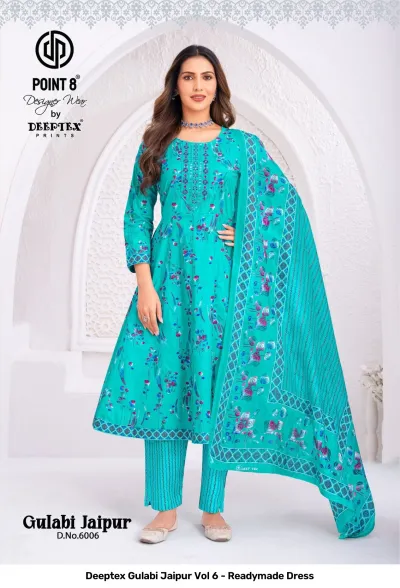 Deeptex Gulabi Jaipur Vol 6 - Readymade Dress — Stitched Suits, Deeptex Prints wholesale from Surat — view 4