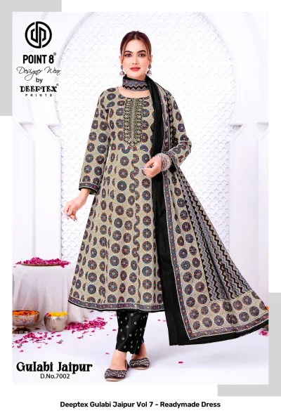 Deeptex Gulabi Jaipur Vol 7 - Readymade Dress — Stitched Suits, Deeptex Prints wholesale from Surat — view 2