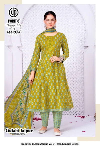 Deeptex Gulabi Jaipur Vol 7 - Readymade Dress — Stitched Suits, Deeptex Prints wholesale from Surat — view 7