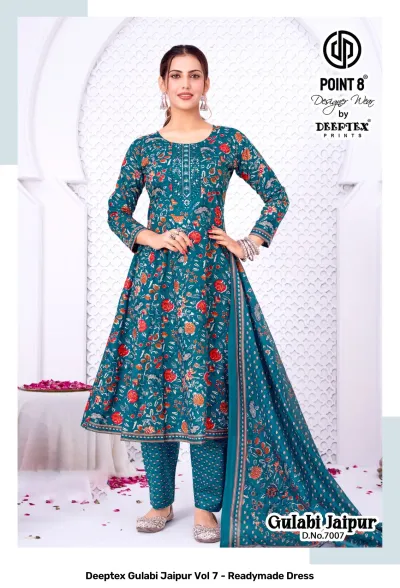 Deeptex Gulabi Jaipur Vol 7 - Readymade Dress — Stitched Suits, Deeptex Prints wholesale from Surat — view 8
