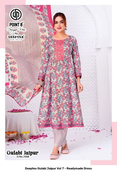Deeptex Gulabi Jaipur Vol 7 - Readymade Dress — Stitched Suits, Deeptex Prints wholesale from Surat — view 9