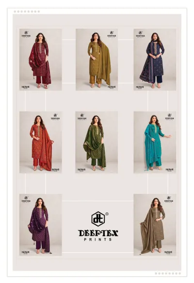 Deeptex Mausami Vol 4 — Unstitched Dress Materials, Deeptex Prints wholesale from Surat — view 10