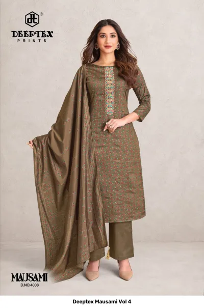Deeptex Mausami Vol 4 — Unstitched Dress Materials, Deeptex Prints wholesale from Surat — view 9