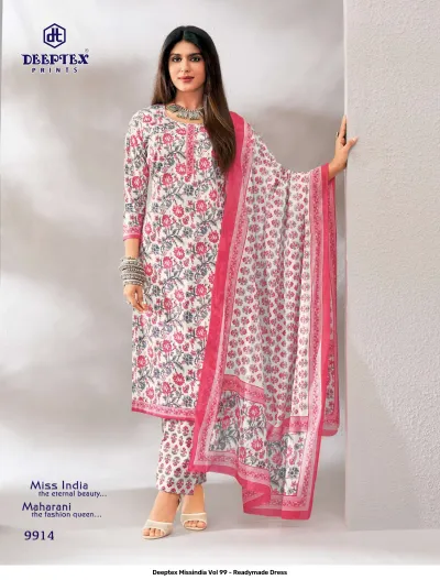 Deeptex Missindia Vol 99 - Readymade Dress — Pure Cotton Printed, Stitched Suits, Deeptex Prints wholesale from Surat — view 15