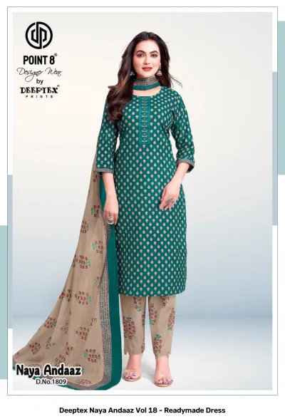 Deeptex Naya Andaaz Vol 18 - Readymade Dress — Stitched Suits, Deeptex Prints wholesale from Surat — view 10