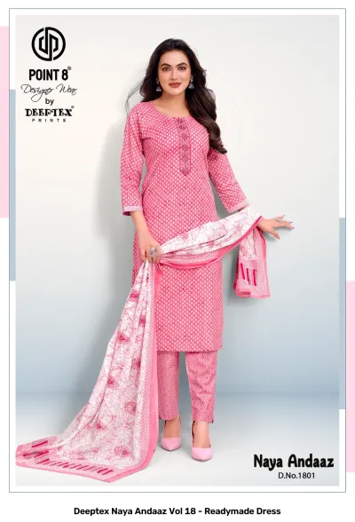 Deeptex Naya Andaaz Vol 18 - Readymade Dress — Stitched Suits, Deeptex Prints wholesale from Surat — view 3