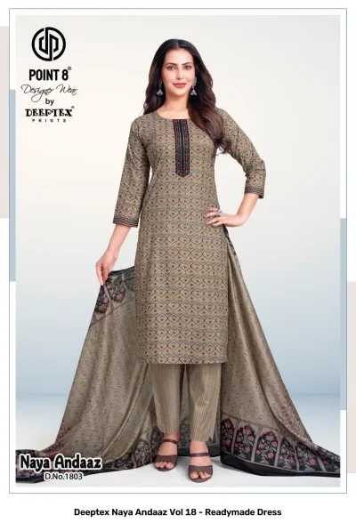 Deeptex Naya Andaaz Vol 18 - Readymade Dress — Stitched Suits, Deeptex Prints wholesale from Surat — view 4