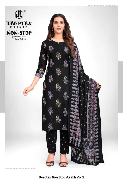 Deeptex Non Stop Ajrakh Vol 1 — Pure Cotton Printed, Unstitched Dress Materials, Deeptex Prints wholesale from Surat — view 2