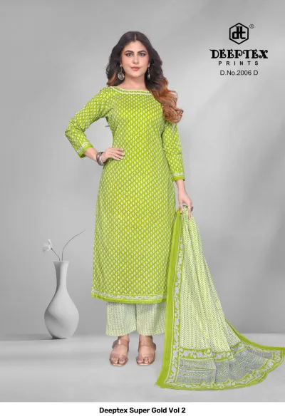 Deeptex Super Gold Vol 2 — Pure Cotton Printed, Unstitched Dress Materials, Deeptex Prints wholesale from Surat — view 10