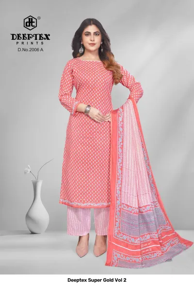 Deeptex Super Gold Vol 2 — Pure Cotton Printed, Unstitched Dress Materials, Deeptex Prints wholesale from Surat — view 13