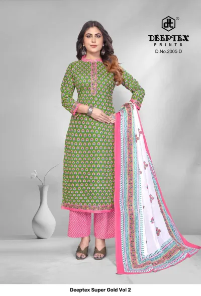 Deeptex Super Gold Vol 2 — Pure Cotton Printed, Unstitched Dress Materials, Deeptex Prints wholesale from Surat — view 14