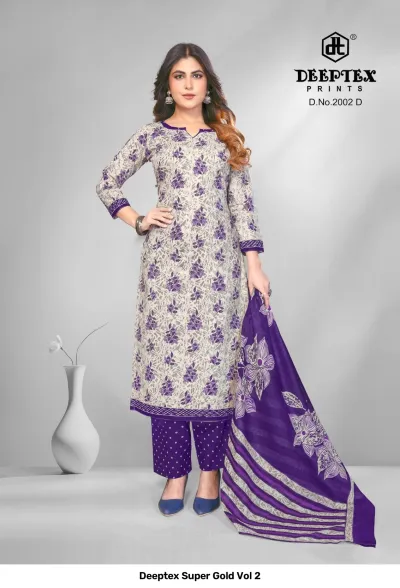 Deeptex Super Gold Vol 2 — Pure Cotton Printed, Unstitched Dress Materials, Deeptex Prints wholesale from Surat — view 26