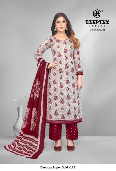 Deeptex Super Gold Vol 2 — Pure Cotton Printed, Unstitched Dress Materials, Deeptex Prints wholesale from Surat — view 28