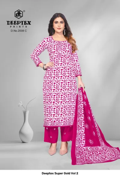 Deeptex Super Gold Vol 2 — Pure Cotton Printed, Unstitched Dress Materials, Deeptex Prints wholesale from Surat — view 3