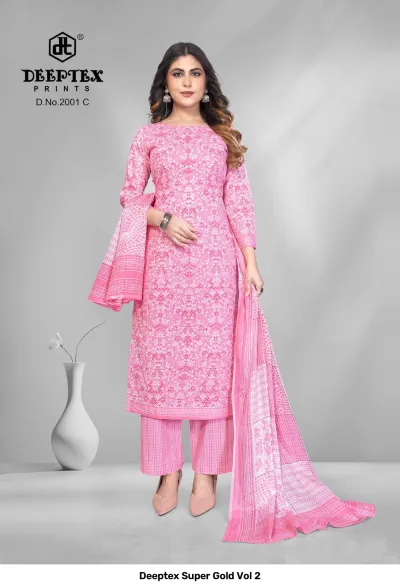Deeptex Super Gold Vol 2 — Pure Cotton Printed, Unstitched Dress Materials, Deeptex Prints wholesale from Surat — view 31