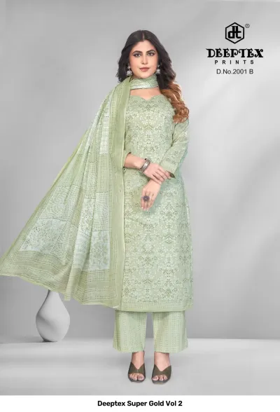 Deeptex Super Gold Vol 2 — Pure Cotton Printed, Unstitched Dress Materials, Deeptex Prints wholesale from Surat — view 32